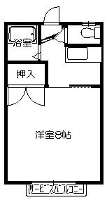 レジデンスサトウBの間取り