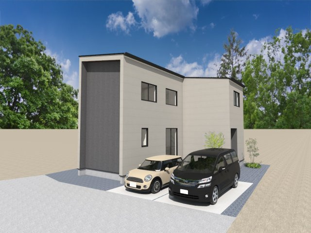 新築戸建　富士市石坂2期1号棟の外観|完成イメージ