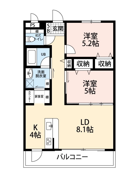 サンヒルズ和の間取り