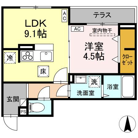 【間取り】 | D-ROOM元横山町