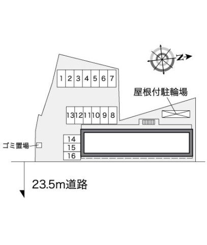 レオパレスアスカの駐車場