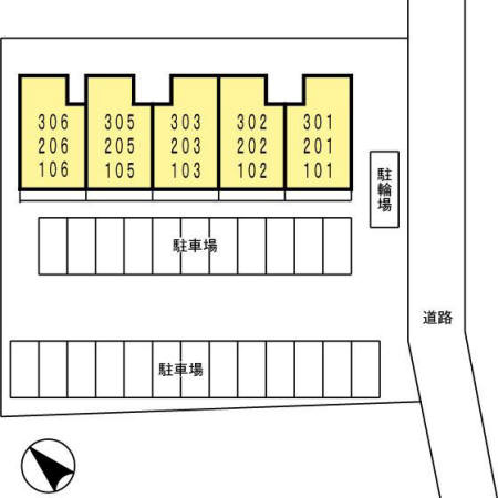 ニューハイツタリカドEの区画図