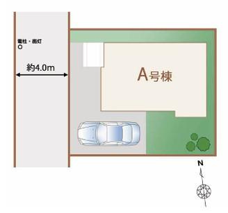 【区画図】 | 【Heartfull Town】小平小川町５期 | 住環境良好な人気の低層住居専用地域に立地しております。交通量が少ない住宅街なので雨の日でも車の走行音も気になりません。お庭はガーデニングだけでなく、お子様達の遊び場としても最適です♪