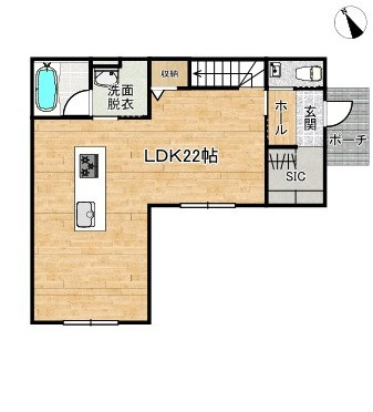 新築戸建　富士市石坂2期2号棟の間取り|1F