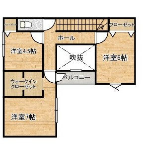 新築戸建　富士市石坂2期2号棟の間取り|2F