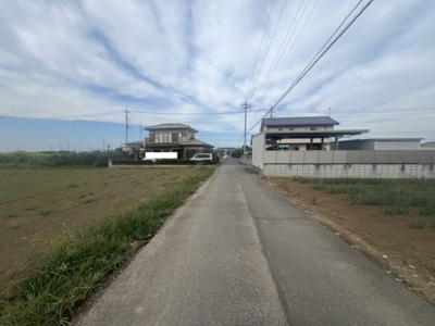 【前面道路含む現地写真】 | 熊谷市西別府　500万　土地