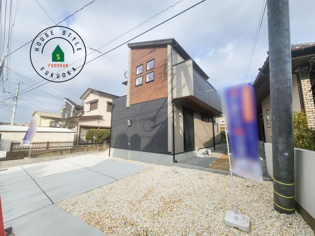 福岡市南区柏原1丁目第1-1棟（1号棟）の外観：施工例|デザイン性のある外観です。