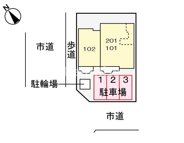 ナリッシュ　Ｍの駐車場|駐車場