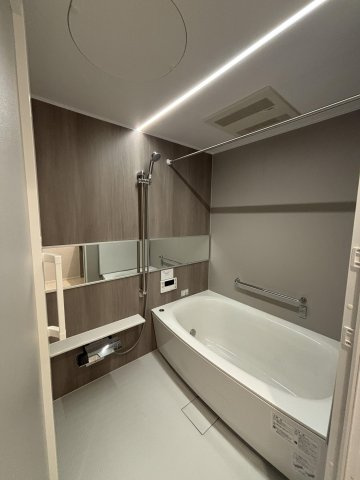 【浴室】 | ネクサス香椎セントラルガーデン・イーストサイド、2号棟 | 経済的な追い焚き機能付きなので帰る時間が遅い家族もいつでも温かいお風呂に入れます