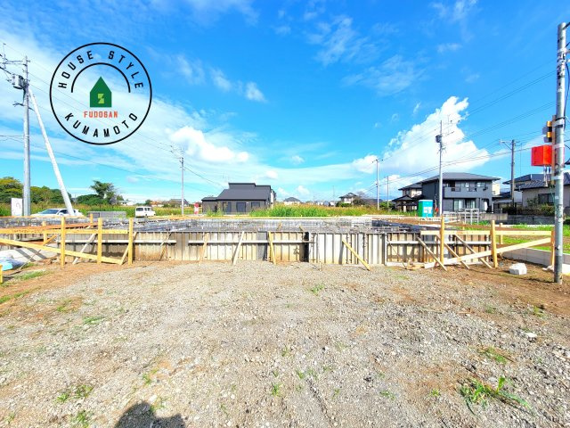 菊池市泗水町吉富第8₋3棟(2号棟)の外観|デザイン性のある外観です。