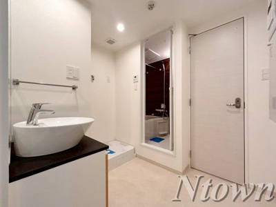 【洗面所】 | クレストタップ名古屋ウエスト | 使いやすい洗面所です