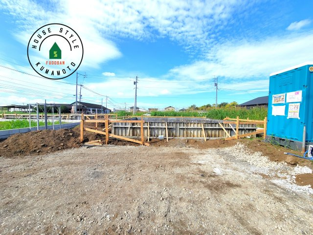 菊池市泗水町吉富第8₋3棟(1号棟)の外観|デザイン性のある外観です。