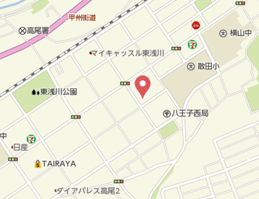 祝：成約済み　ライオンズグローベルめじろ台　八王子市　中古マンションの地図|～仲介手数料無料☆八王子ひなた不動産～ライオンズグローベルめじろ台
