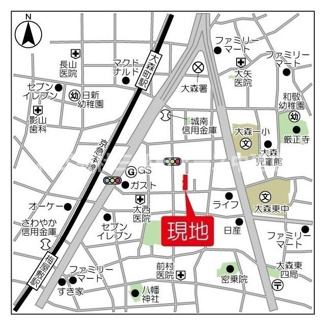 【地図】 | ＨＦ大森町レジデンス　は三都市アース中延店へお任せください！　ご内覧可能なお部屋は物件現地お待ち合わせご案内可能です！