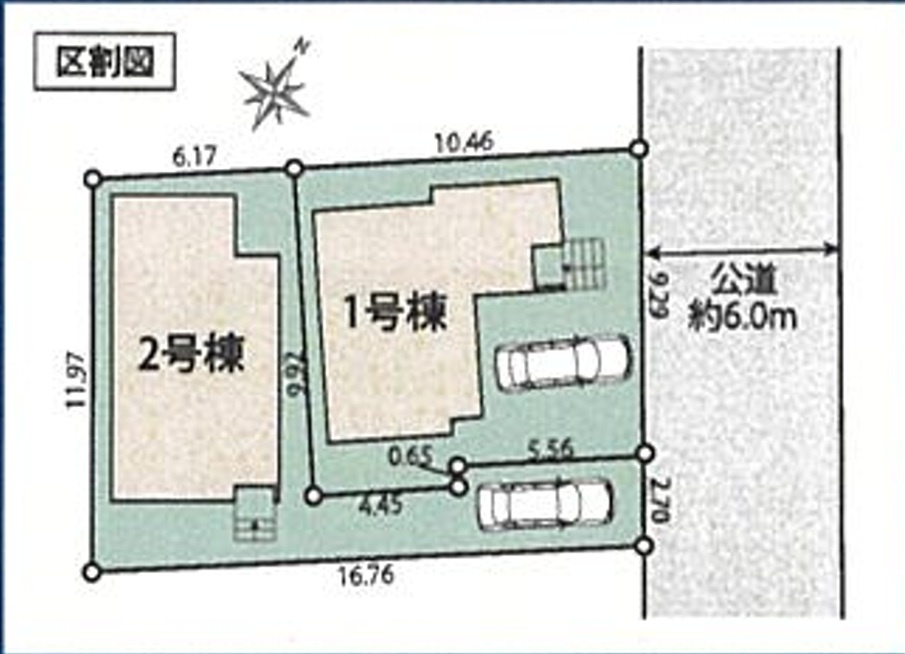 TIARA狭山市水野２期　全２棟の区画図