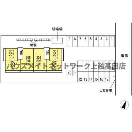 アグレッシブファインの区画図|配置図