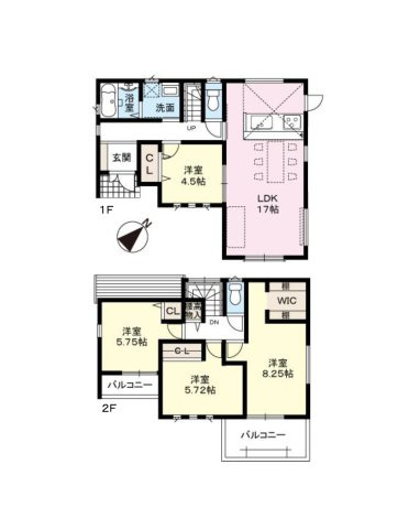 福津市若木台6丁目第2-1棟（1号棟）の区画図|配置図（1号棟）