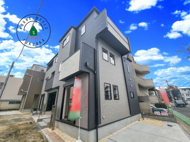 福岡市博多区南八幡町1丁目第1-3棟（1号棟）の外観|デザイン性のある外観です。