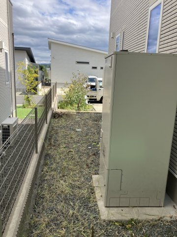 岸の丘町　中古戸建て（一条工務店施工）の庭|お庭でゆったりと過ごせます