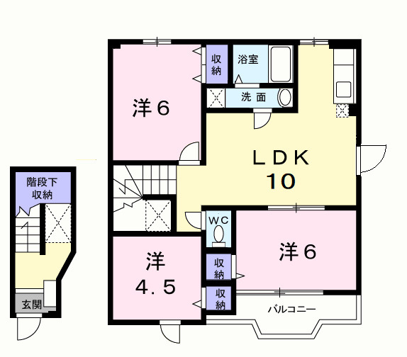 エアリーＢ棟の間取り