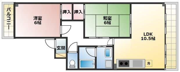 【間取り】 | 第9摂津グリーンハイツ