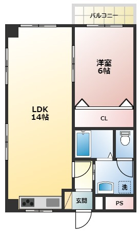 REVE甲東園Ⅰの間取り