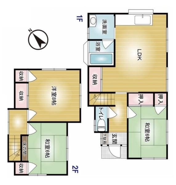 高崎市片岡町中古一戸建ての間取り