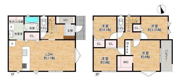 【間取り】 | 加古川市第1平岡町二俣2号棟　新築戸建 | 住宅性能表示取得物件♪