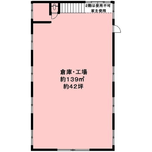 羽島市舟橋町６丁目の倉庫の間取り