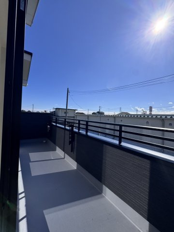 いわき市錦町花ノ井3期　新築戸建のバルコニー