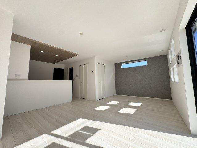 いわき市錦町花ノ井3期　新築戸建の居間・リビング