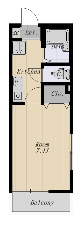 Polaris Haneda 101号室の間取り