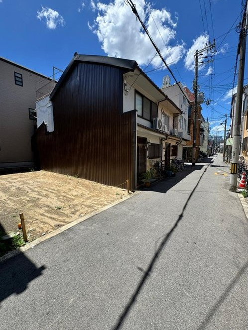 大阪市城東区鴫野東3丁目　土地の前面道路含む現地写真
