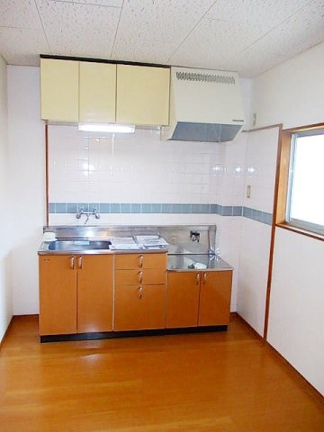 坂口ハイツのキッチン|お料理しやすいキッチンです