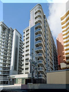 ロイヤル渡辺通Ⅱ88の外観パース