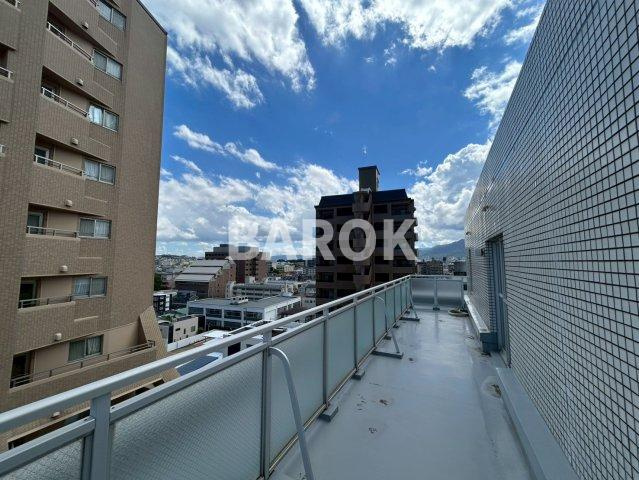 エルスタンザ別府のバルコニー