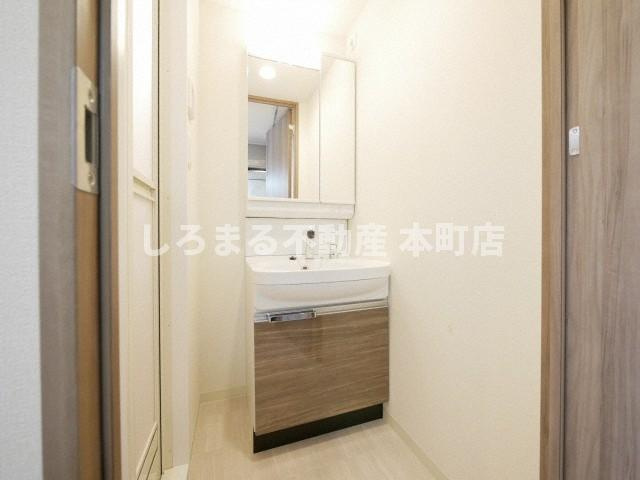 プレサンス心斎橋ソレイユの洗面所