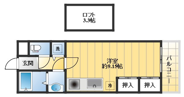フォレステージュ江坂垂水町の間取り
