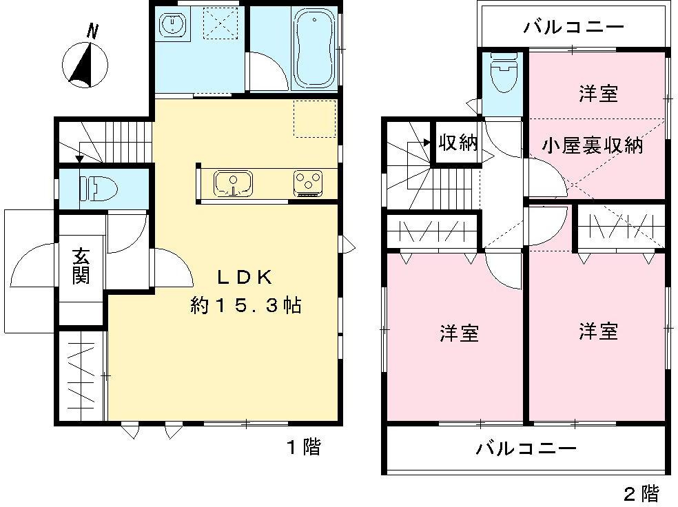 さいたま市岩槻区城南４丁目戸建の間取り