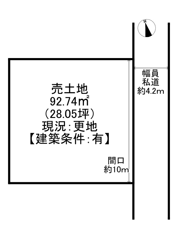 姫路市北平野南の町/売土地の外観