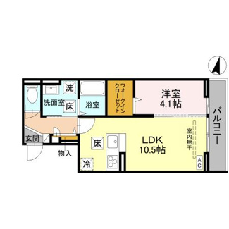 【間取り】 | Noble villa鹿手袋　A