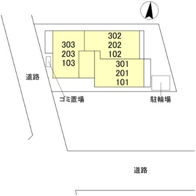 【区画図】 | Noble villa鹿手袋　A