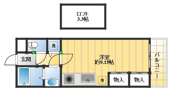 フォレステージュ江坂垂水町の間取り