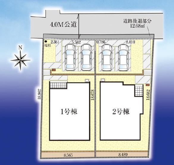 【区画図】 | 前橋市元総社町　2号棟