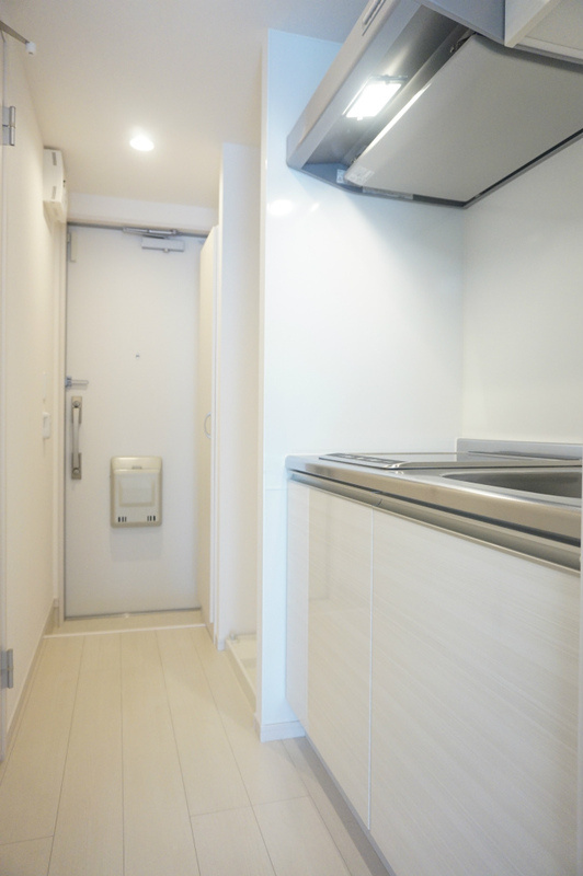 リブリ・ルームス弁天3-Ⅳのキッチン|コンパクトなキッチンで掃除もラクラク