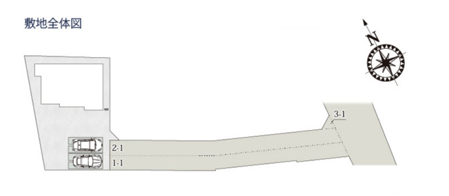 【区画図】 | 深谷市栄町第5期　ワイウッドコート　新築戸建　　全３棟　１号棟