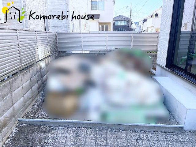 上尾市瓦葺1247番　新築一戸建て　Aの庭|やわらかい土で子供やペットが遊んでも安心の庭です。								