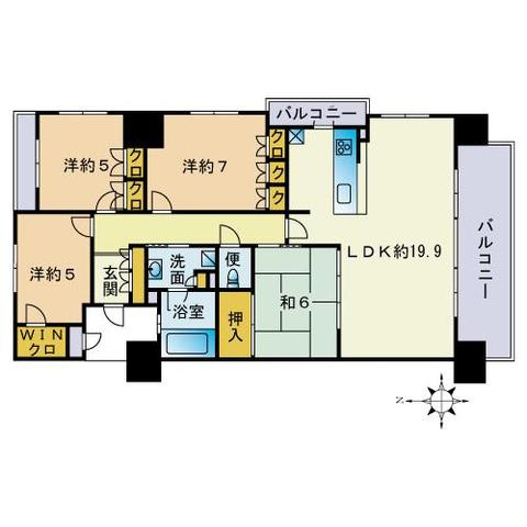 MJR香椎の間取り