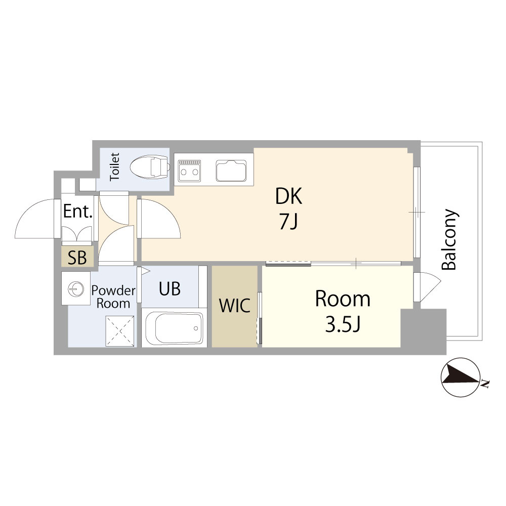 SDグランツ三宮イーストフロントの間取り