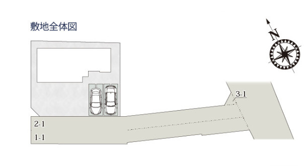 【区画図】 | 深谷市栄町第5期　ワイウッドコート　新築戸建　　全３棟　２号棟